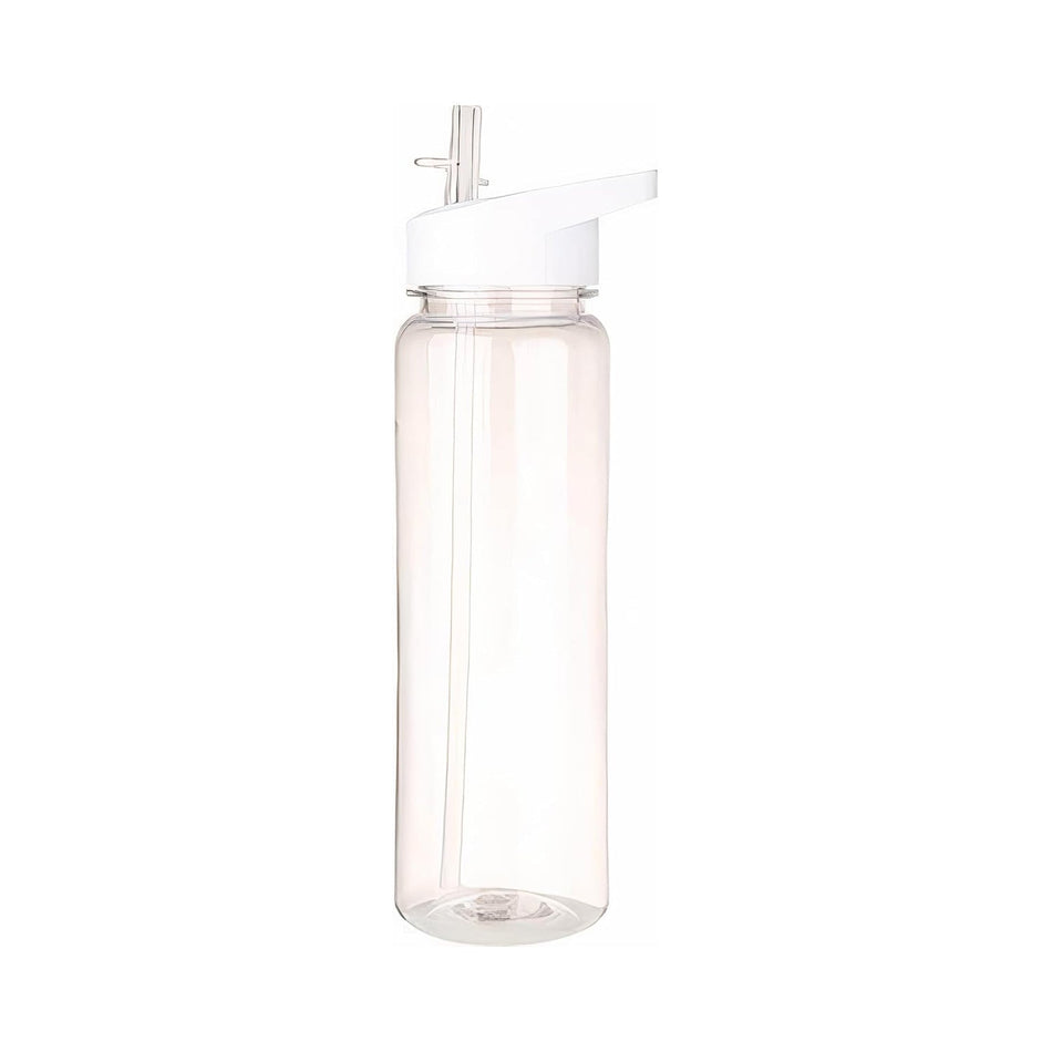Freshsipsupply Transparent 24 oz Sports Hydration Bottle with Straw, BPA-Free
