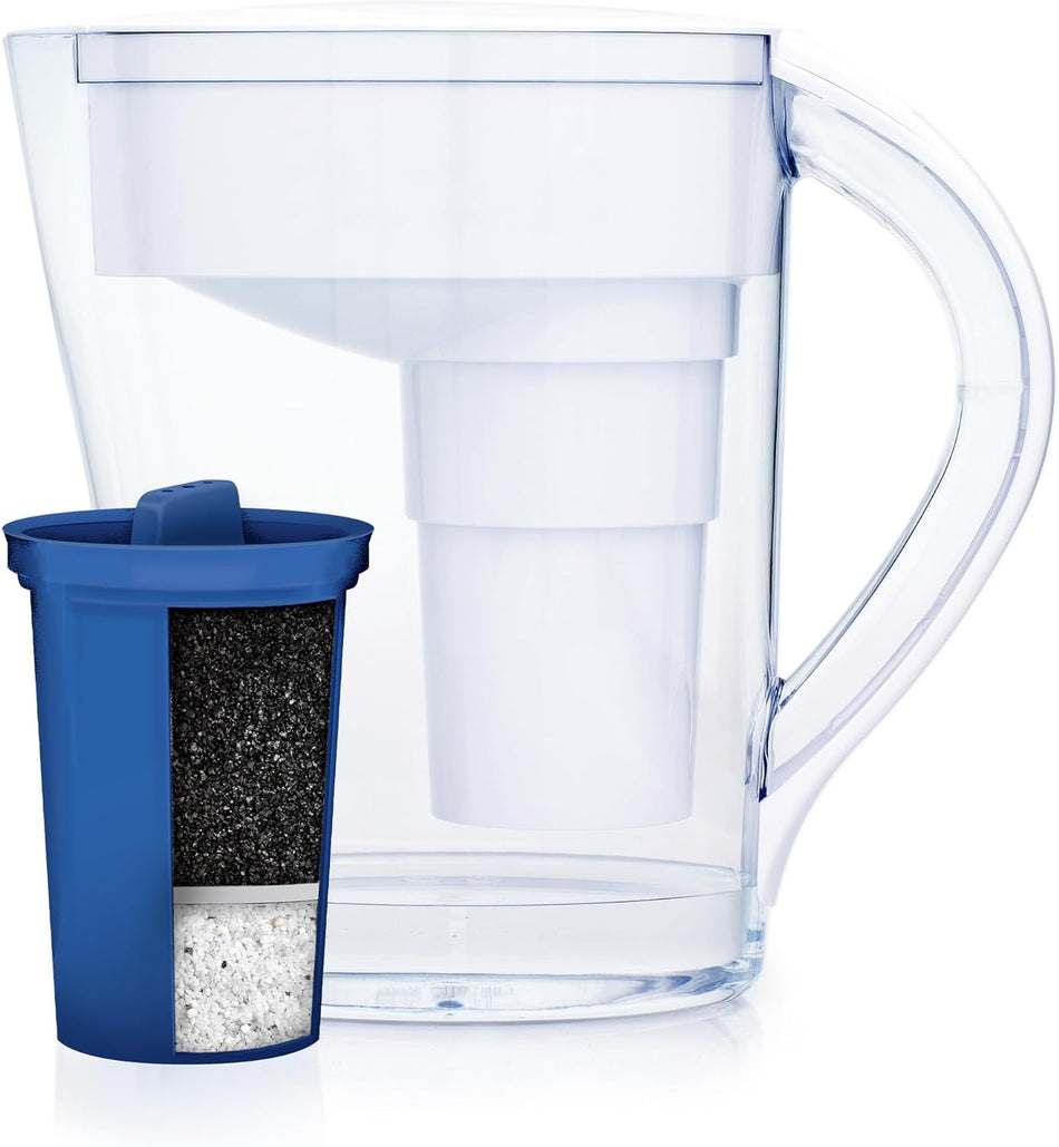 Freshsipsupply Water Filtration Pitcher, 9-Cup, Removes Chlorine and Lead